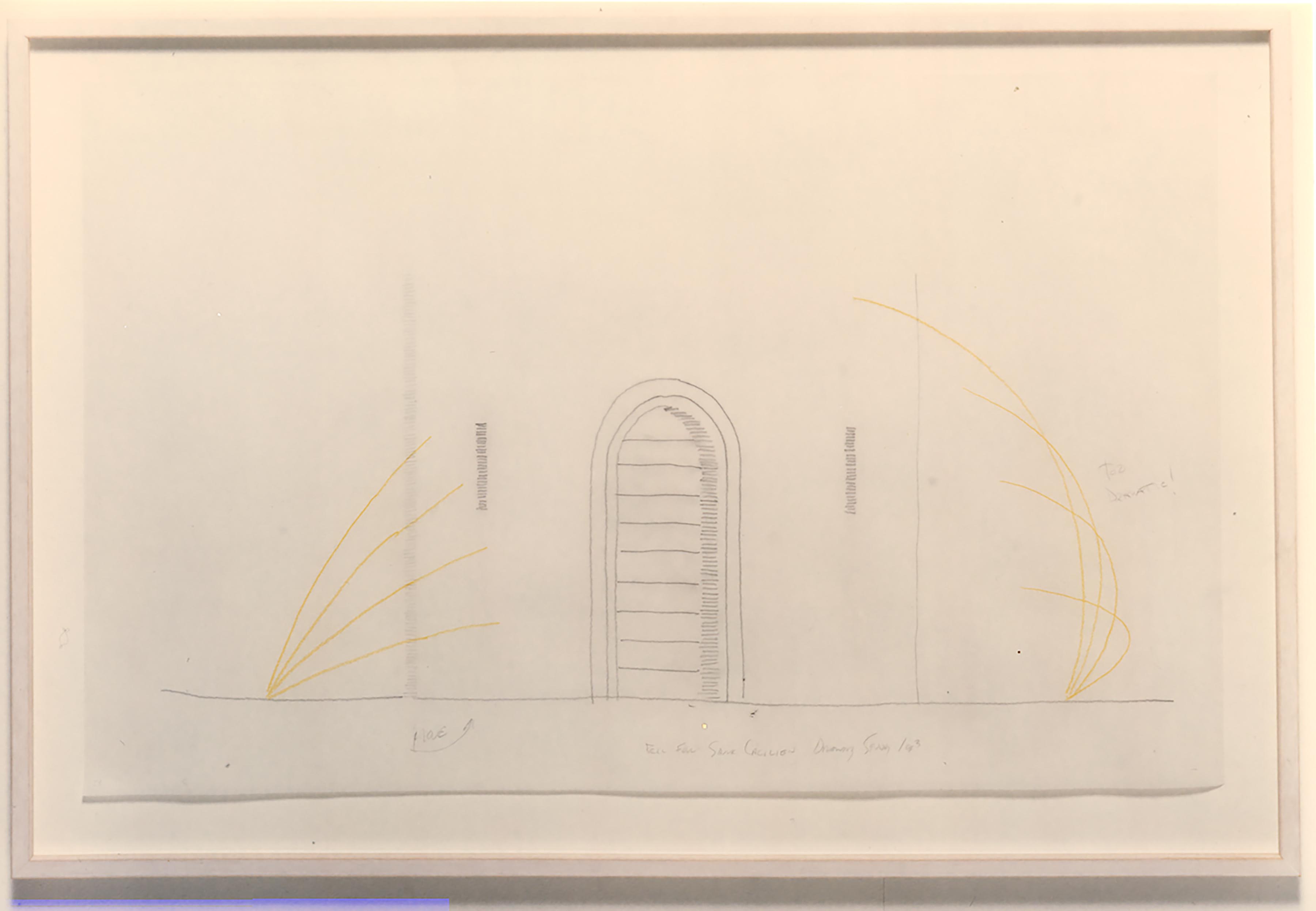 Max Neuhaus, Study for the drawing u0027A Bell For Sankt Cu00e4cilien